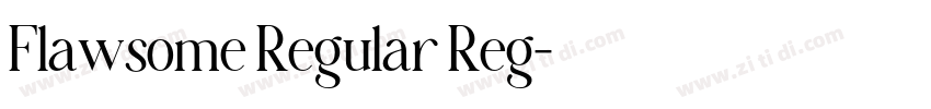 Flawsome Regular Reg字体转换